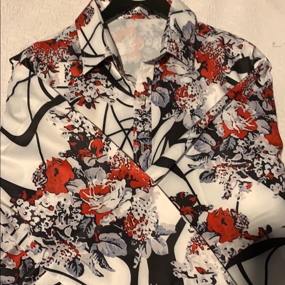 Silk like dress shirt
